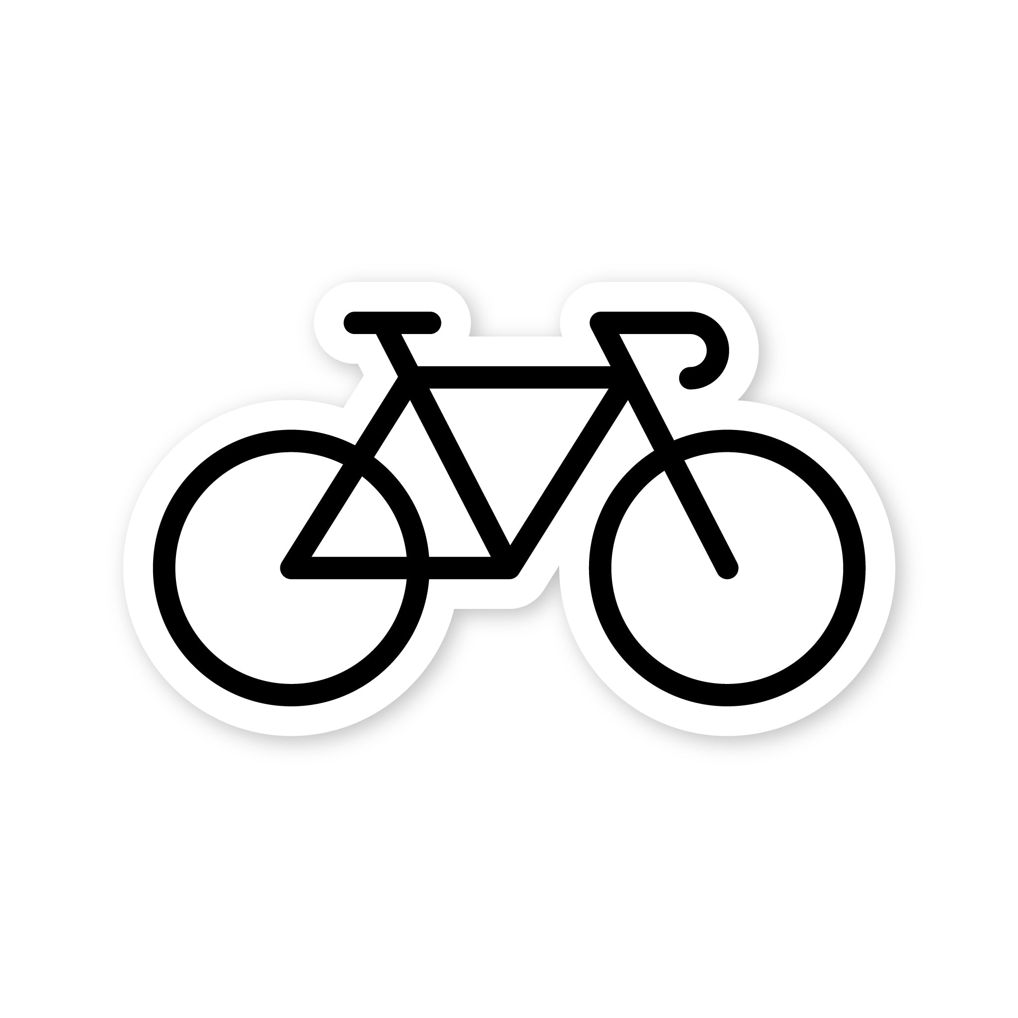 White sales bike stickers