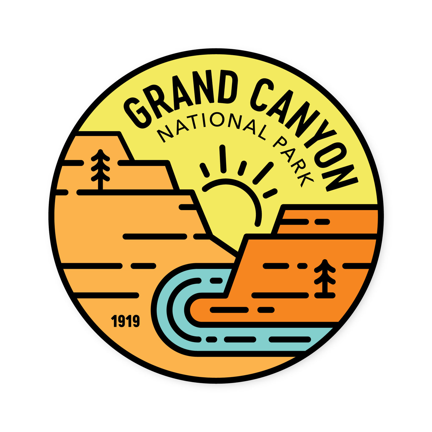 Grand Canyon Badge Sticker