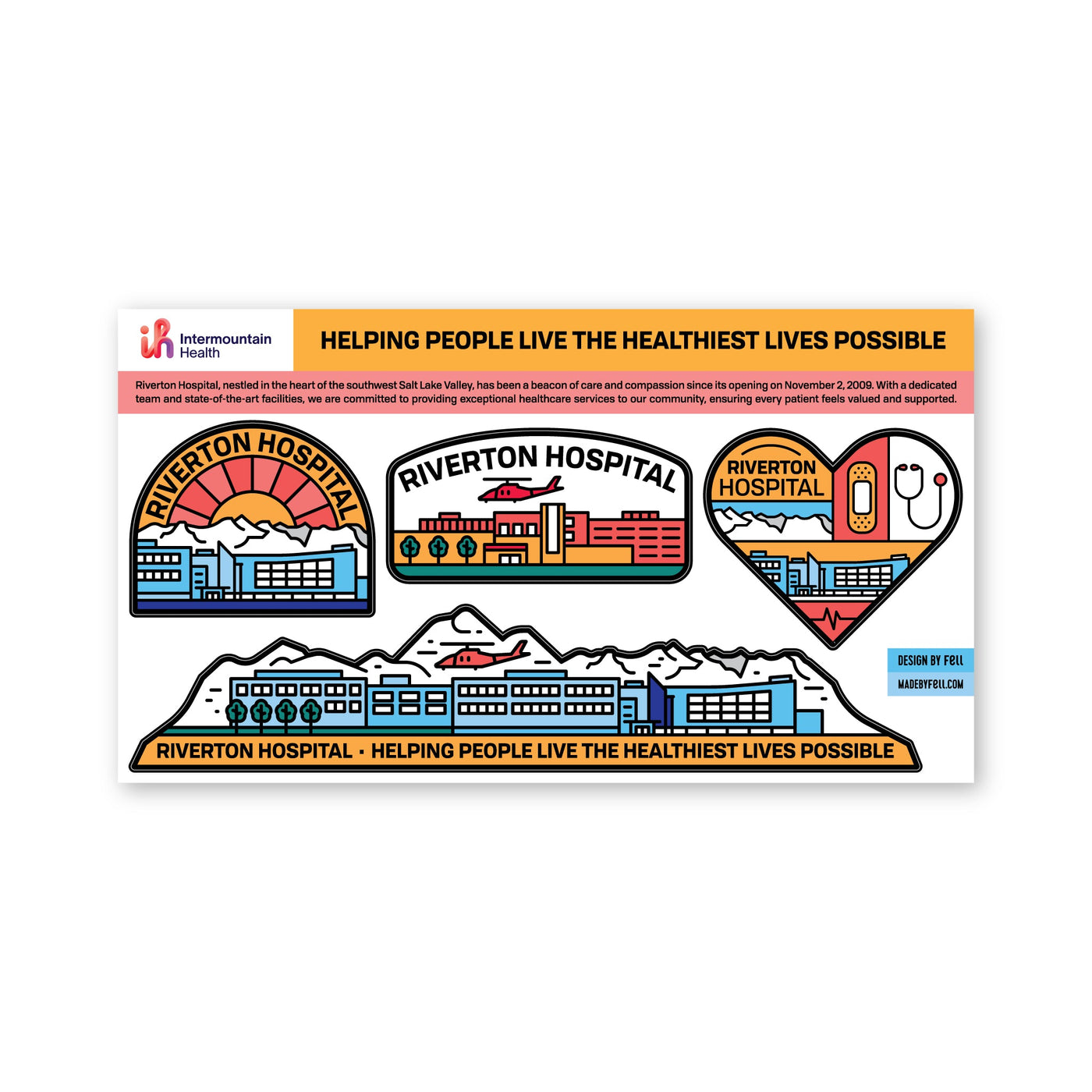 Intermountain Health - Riverton Hospital Sticker Sheet