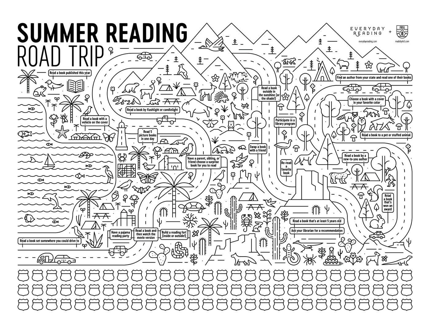 Summer Reading Map