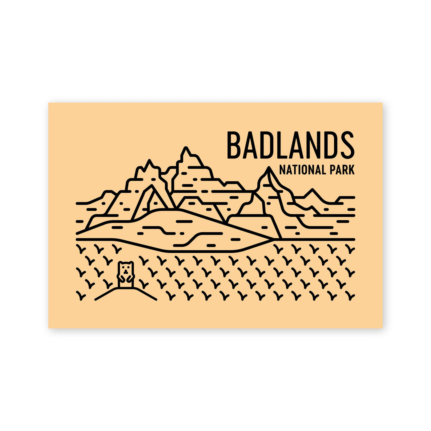 Badlands National Park Postcard