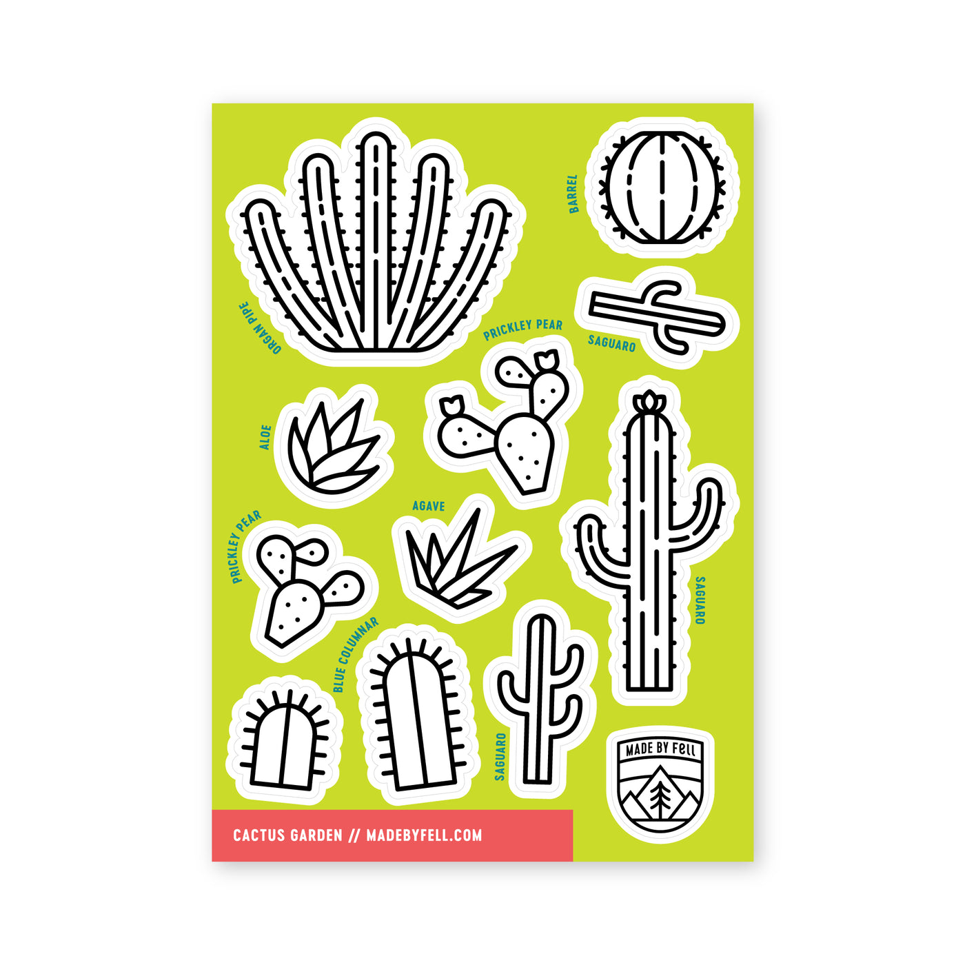 Cactus Garden Sticker Sheet