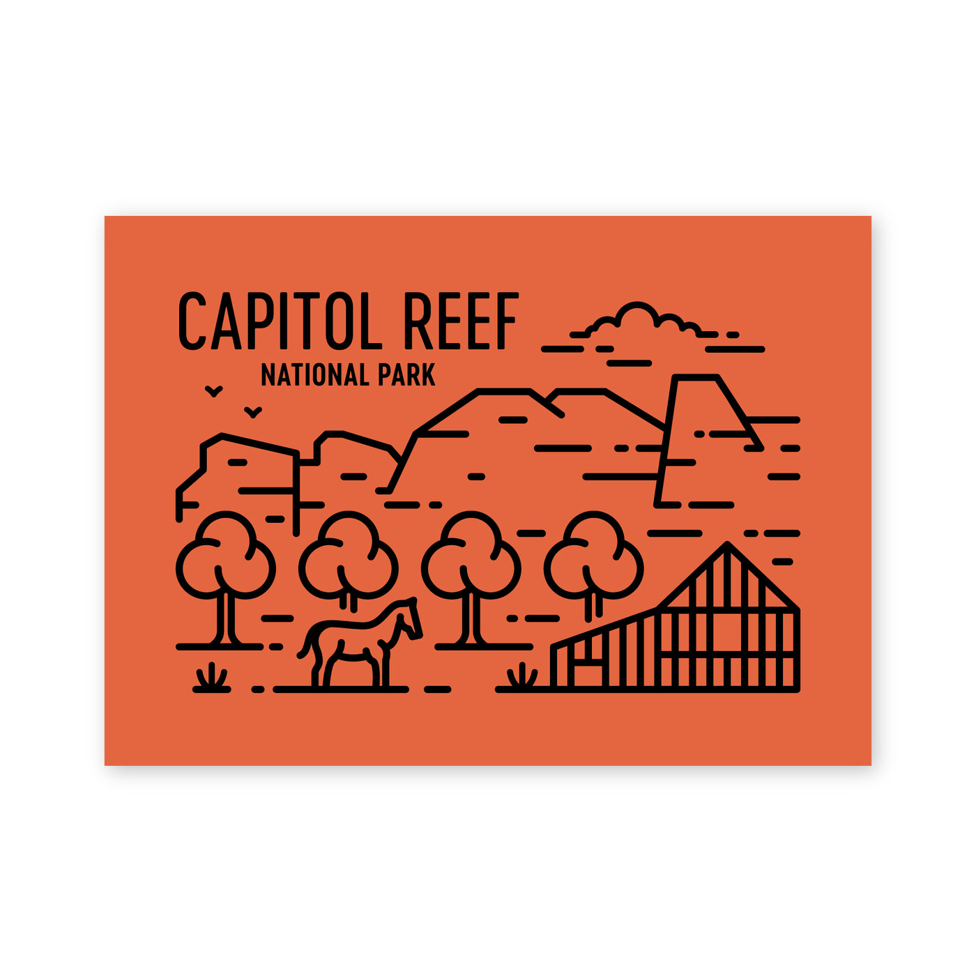Capitol Reef National Park Postcard