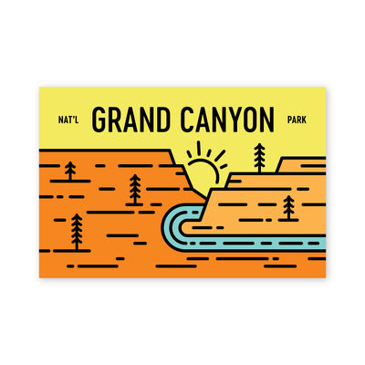 Grand Canyon Badge Postcard