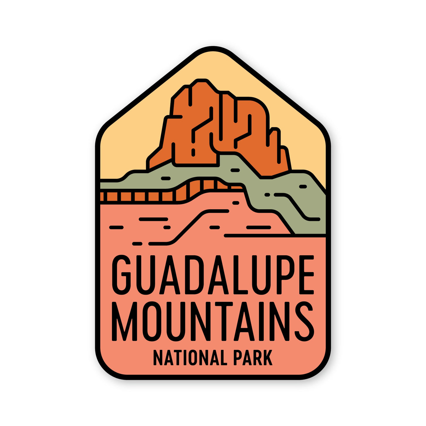 Guadalupe Mountains National Park Sticker