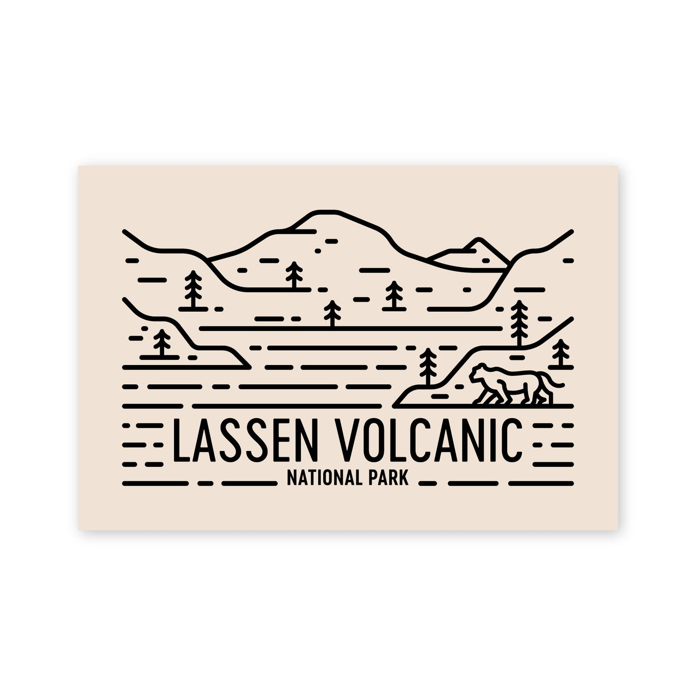 Lassen Volcanic National Park Postcard