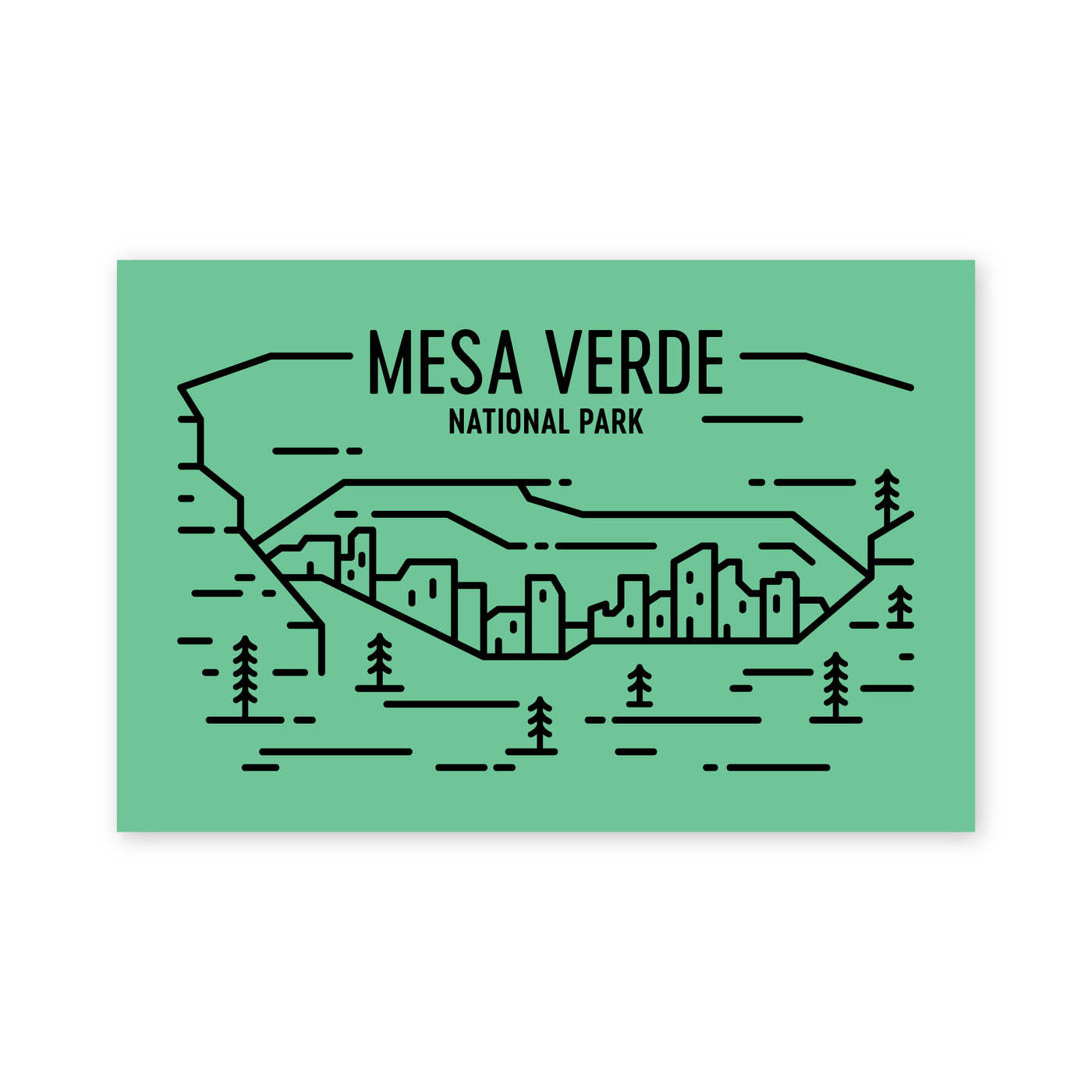 Mesa Verde National Park Postcard