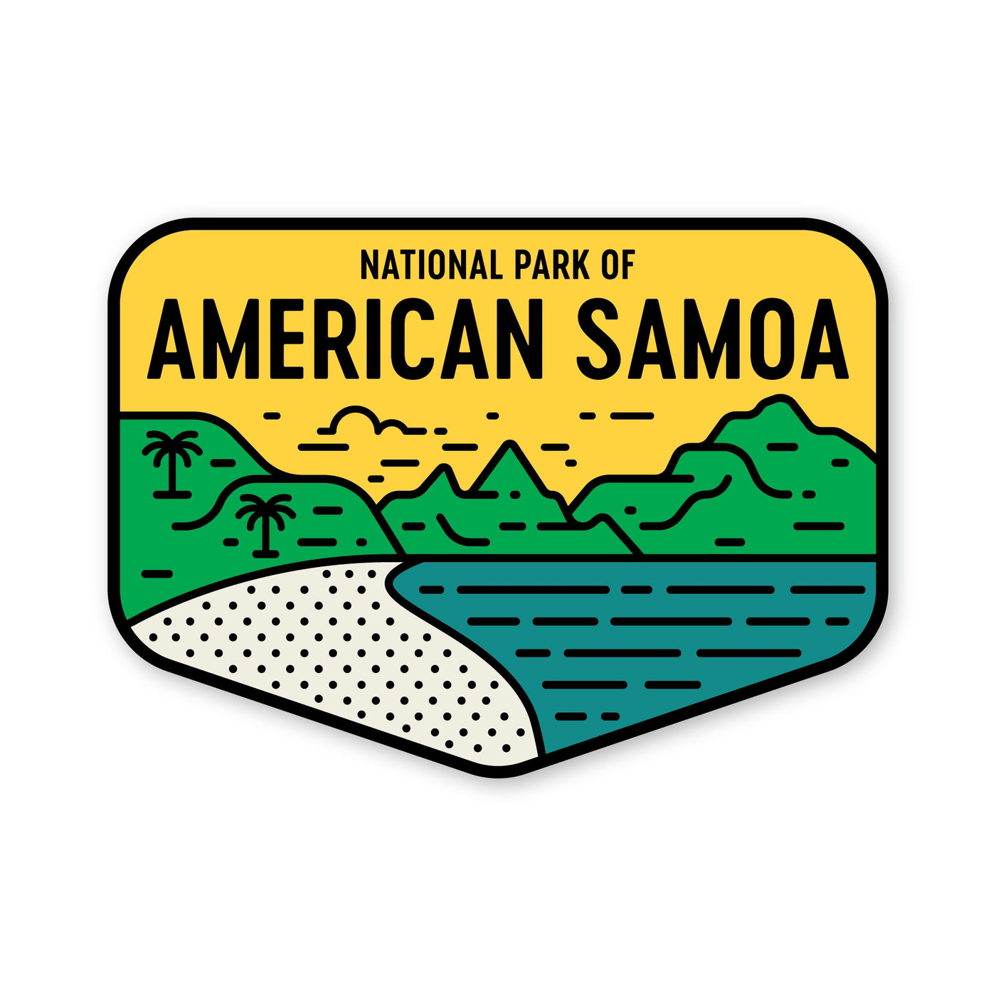 National Park of American Samoa Sticker