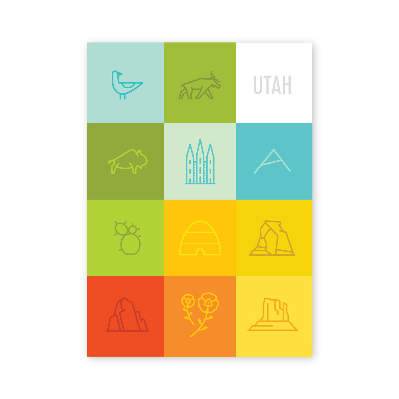 Utah Squares Postcard