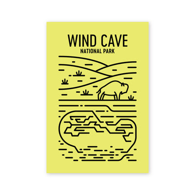 Wind Cave National Park Postcard